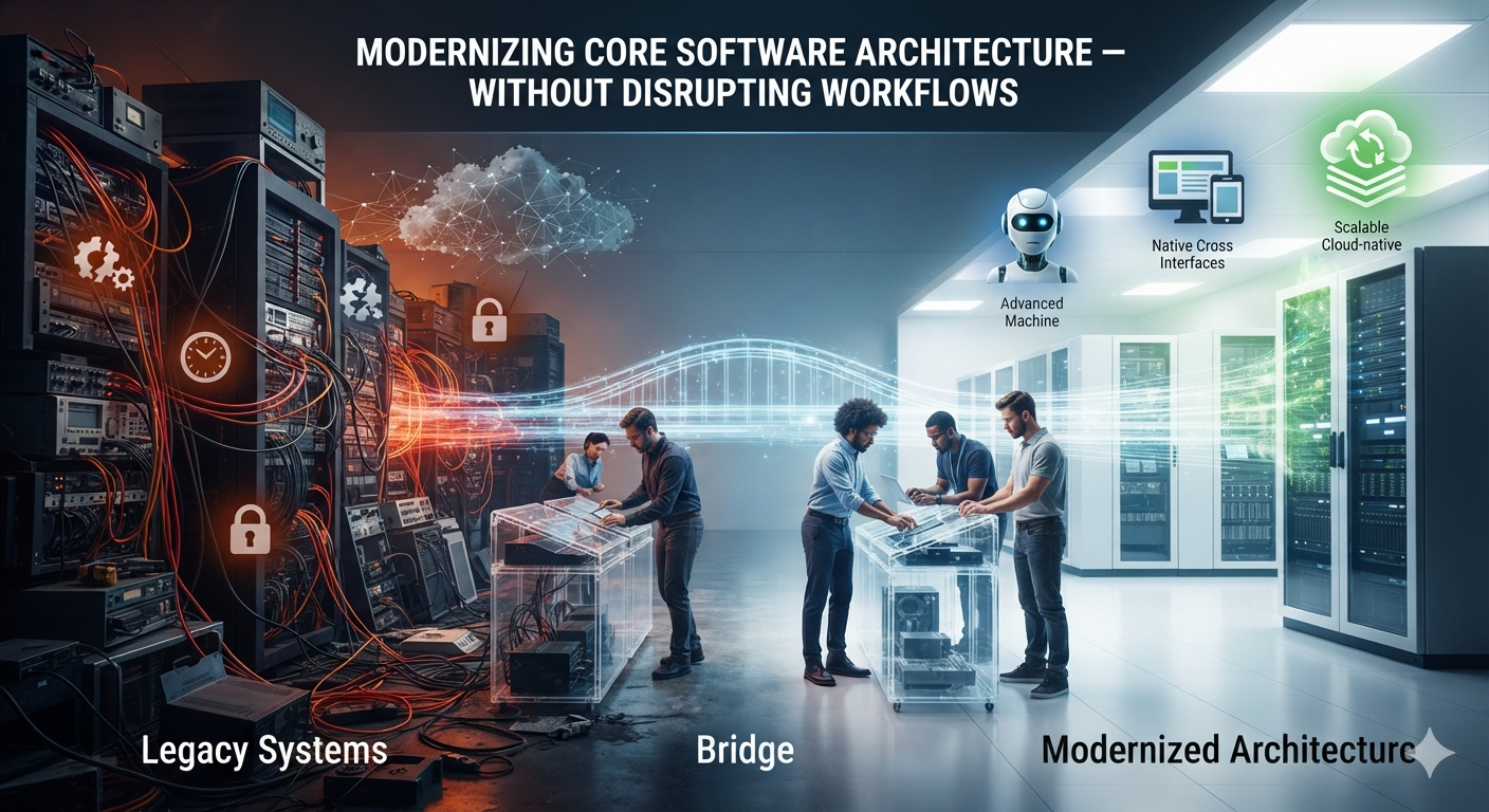 Legacy systems and fragmented tech stacks stifle operational agility, leaving organizations unable to implement advanced machine learning or native cross-platform updates. We deploy dedicated, fully managed engineering squads that act as your innovation engine. Our team bridges the technical gap instantly, modernizing your core software architecture without interrupting current workflows.